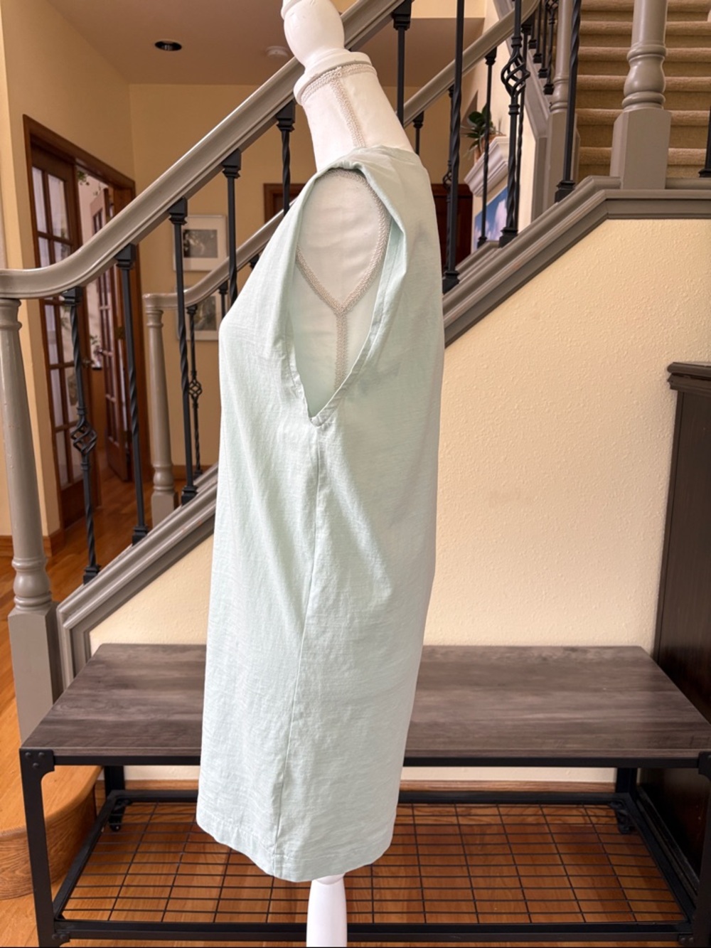 H&M Sleeveless Crewneck Dress in Mint Green Size XS - Picture 2 of 7